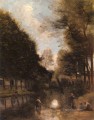 Gisors Riviere Bordee D arbres plein air Romanticism Jean Baptiste Camille Corot